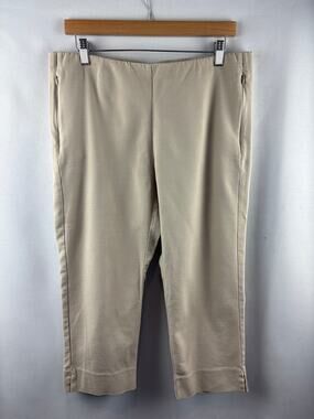 Women’s J.Jill Size 14 Khaki Stretch Capri Pants